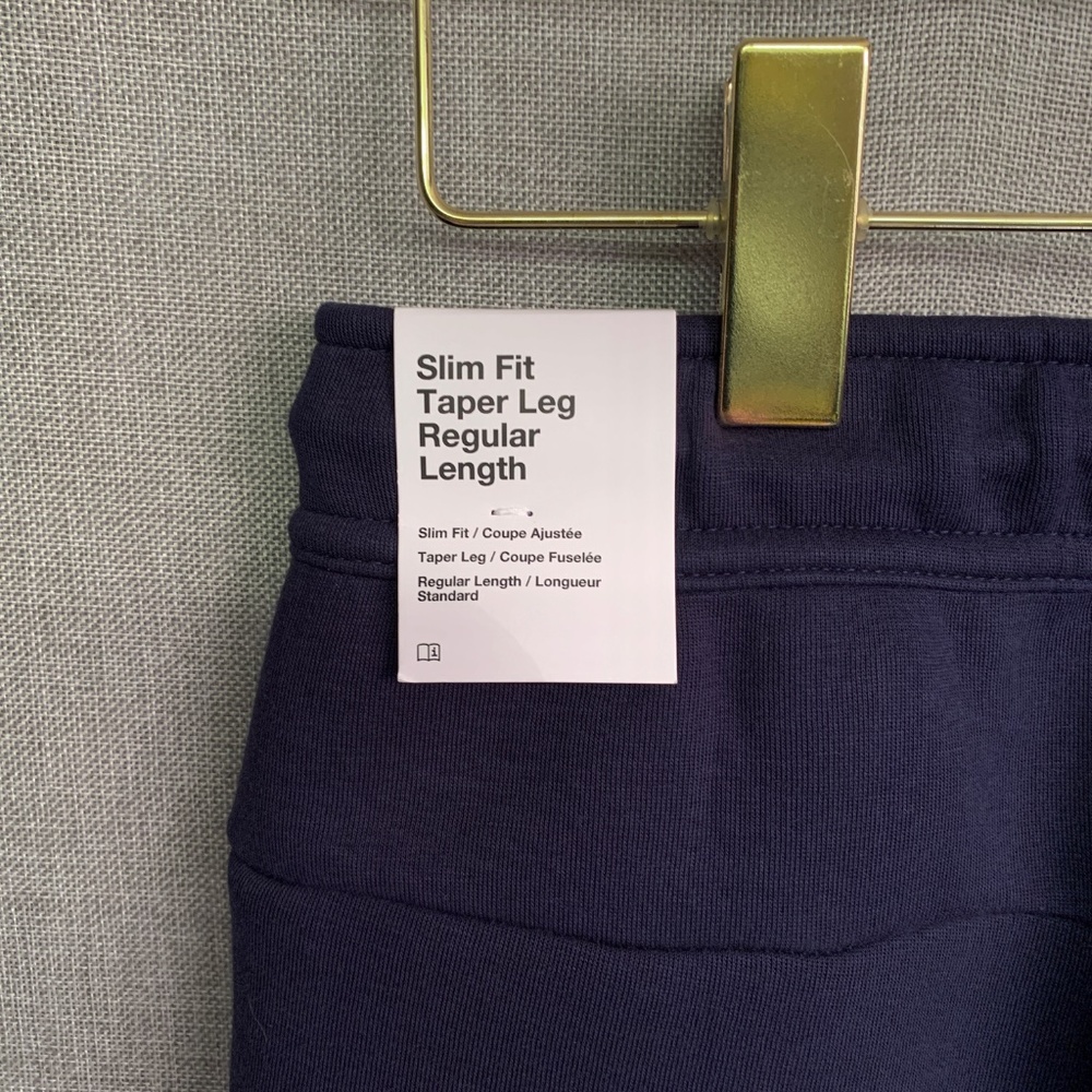 NIKE Tech Cotton Fleece Joggers – Men’s Sweatpants – MEDIUM – Navy Blue – NWT - Picture 6 of 10